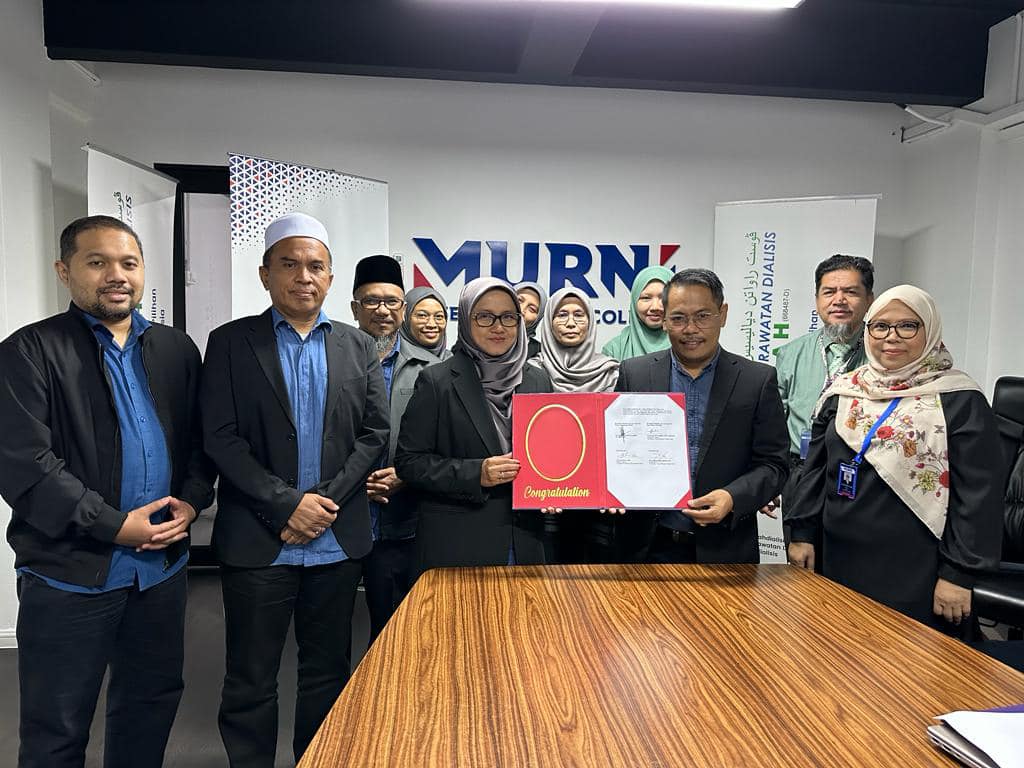 Majlis menandatangani memorandum persefahaman (MoU) di antara Kolej Antarabangsa Murni dan Pusat Rawatan Dialisis Islah (PRDI).