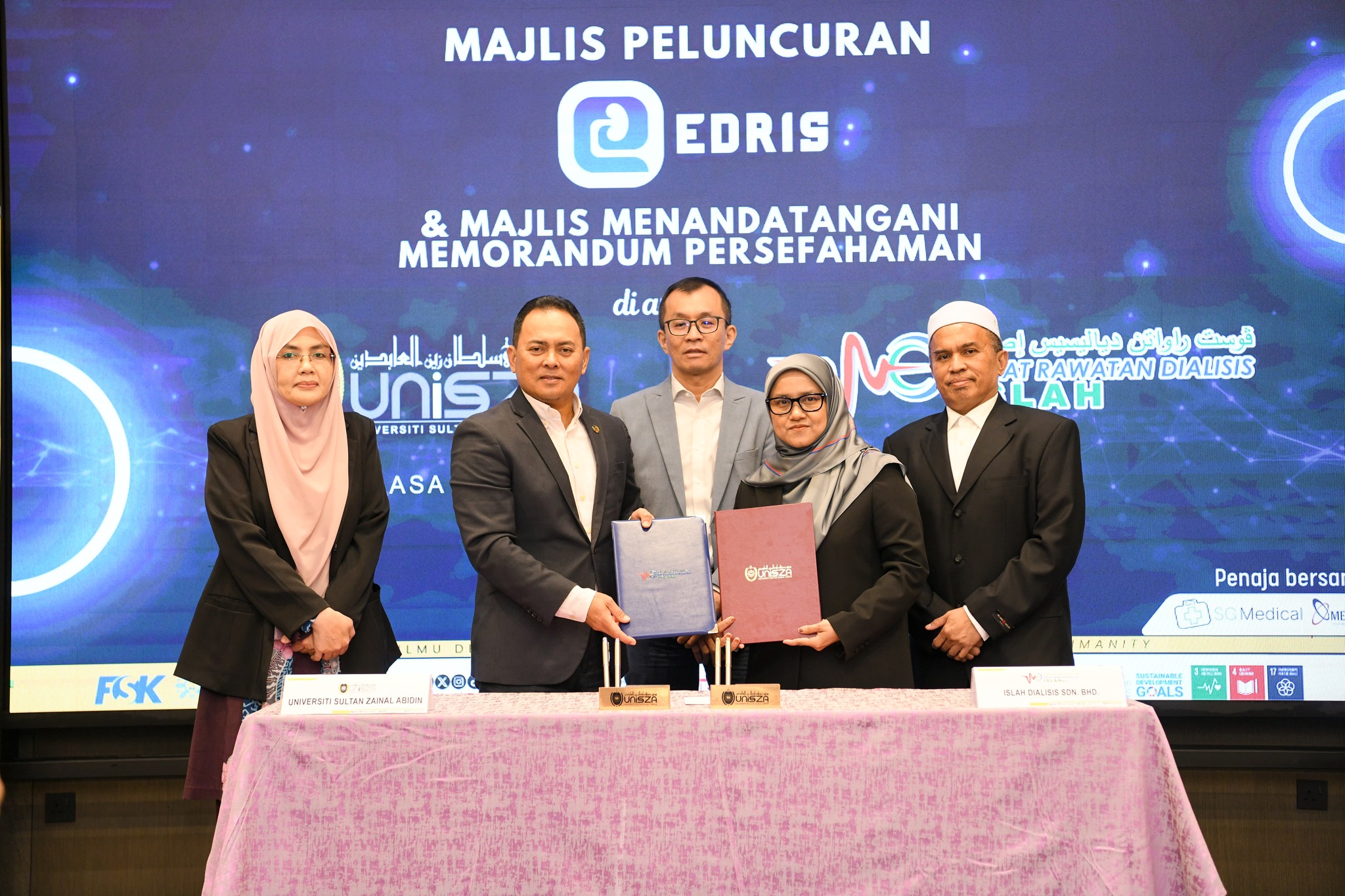 Pusat Rawatan Dialisis Islah & UniSZA Meterai Kerjasama Strategik, Lancar Aplikasi EDRIS