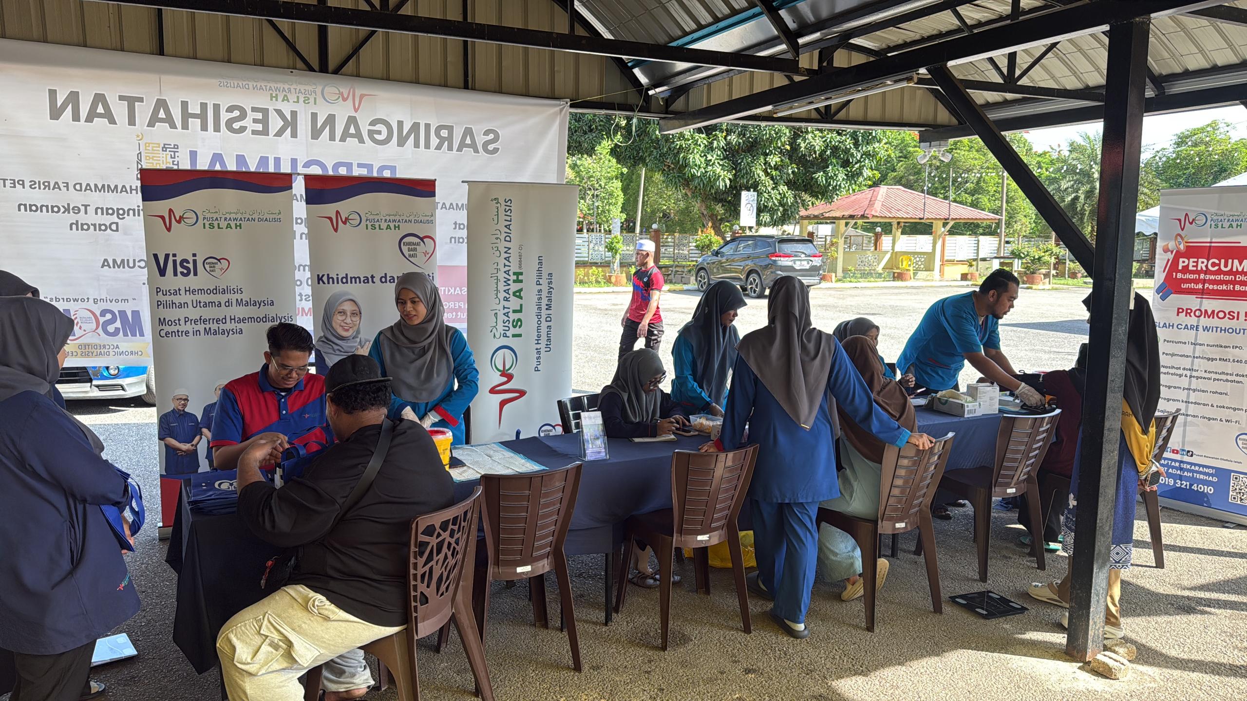 Saringan Kesihatan Percuma Pusat Rawatan Dialisis Islah Kuala Krai